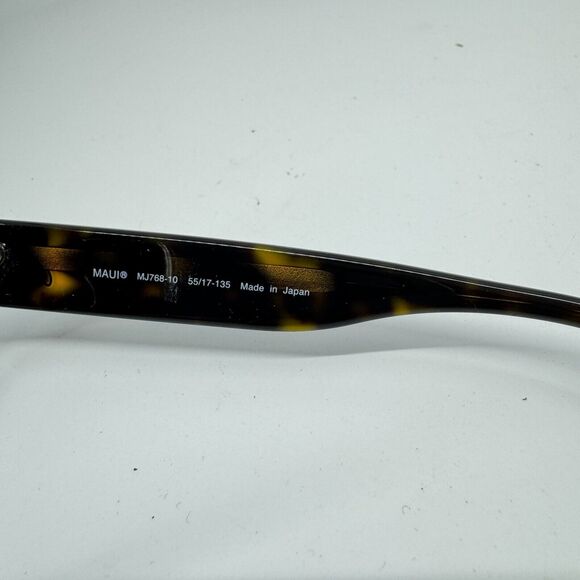 Maui Jim Japan CANNA MJ768-10 54-18-135 Tortoise Plastic Sunglasses Frame H11532 - Picture 6 of 7